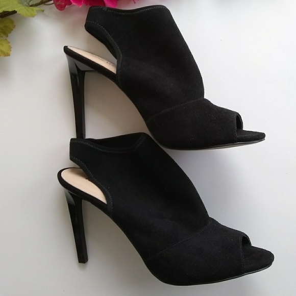 Nine West Shoes - Black Nine West Peep Toe Booties Size 9